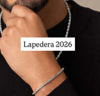 צמיד חבל בציפוי זהב לבן - Lapedera