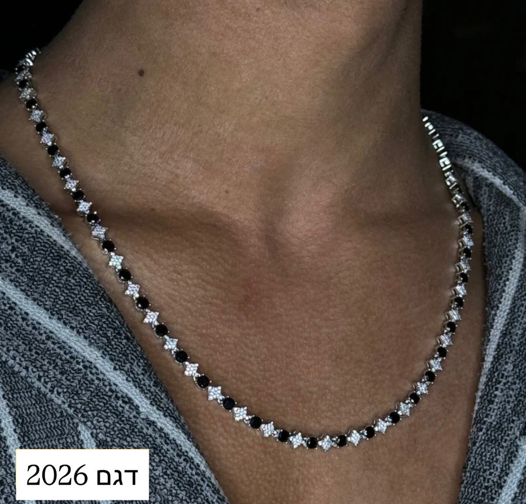 שרשרת וונום בציפוי זהב לבן 14k