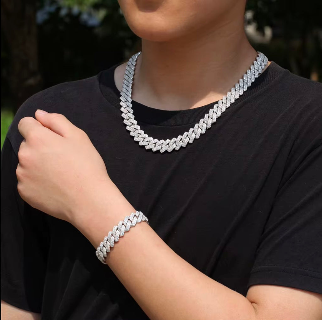 צמיד אייס אנטרטיקה בגימור זהב לבן 14k
