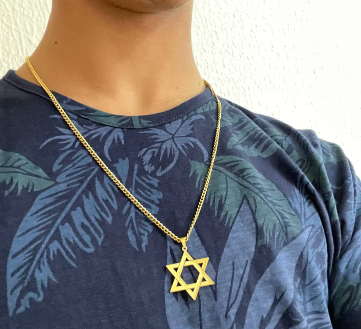 שרשרת מגן דוד לגבר